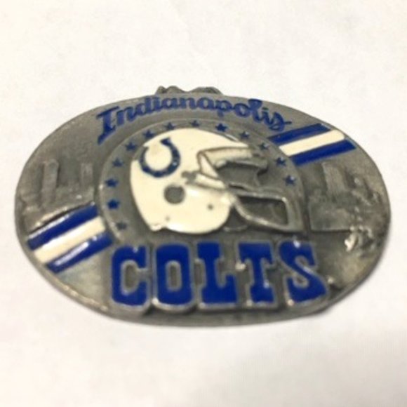 NFL Indianapolis Colts Pewter Pendant 1.5x1.25" - Picture 2 of 9